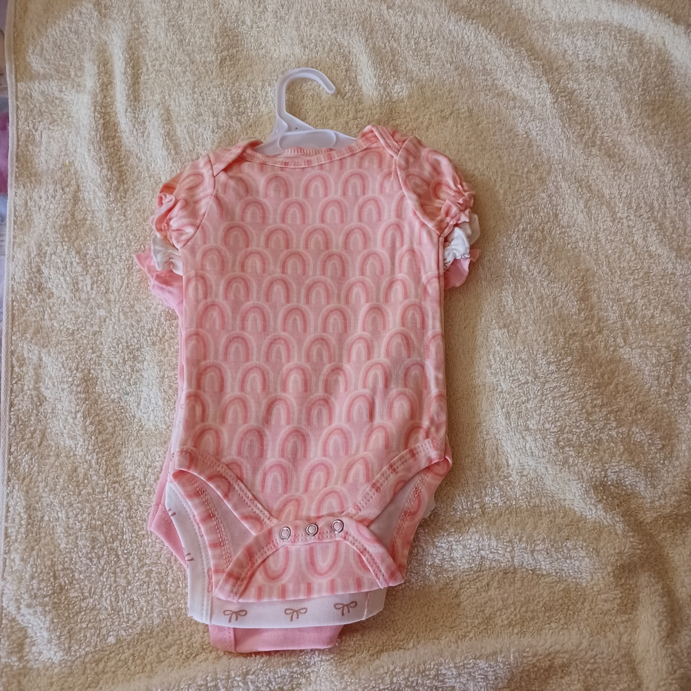 SHEIN Pink Ruffled Bodysuit One Piece